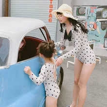 Слитный купальник пуш-ап, пляжная одежда, женский слитный купальник,, купальный костюм, женские комплекты бикини, новинка, тонкая одежда в горошек для мамы и дочки