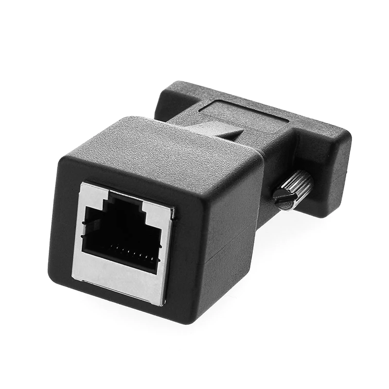 COM порт в LAN Ethernet конвертер DB9 RS232 мужской женский RJ45 Женский адаптер 1 шт. не