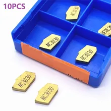 Tour CNC SP300 NC3030, 10 pièces, rainurage, Inserts en carbure, fraiseuse pour métal, travail du bois, outil de tournage, atelier