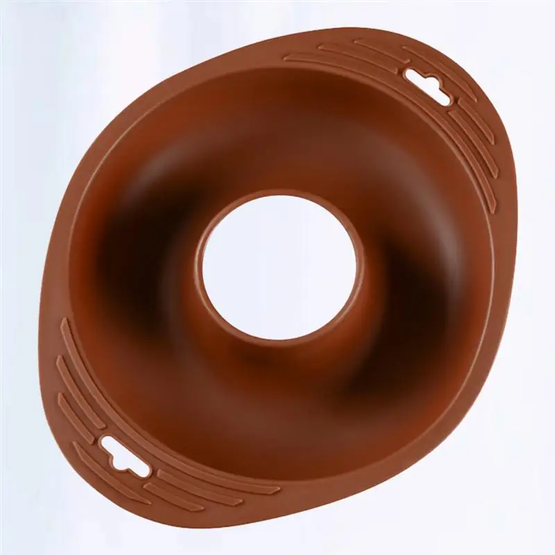 Silicone Donut Mold Creative Cake Mold DIY Baking Mould Kitchen Baking Supplies Tools for Home Bakery Daily Use (Coffee)