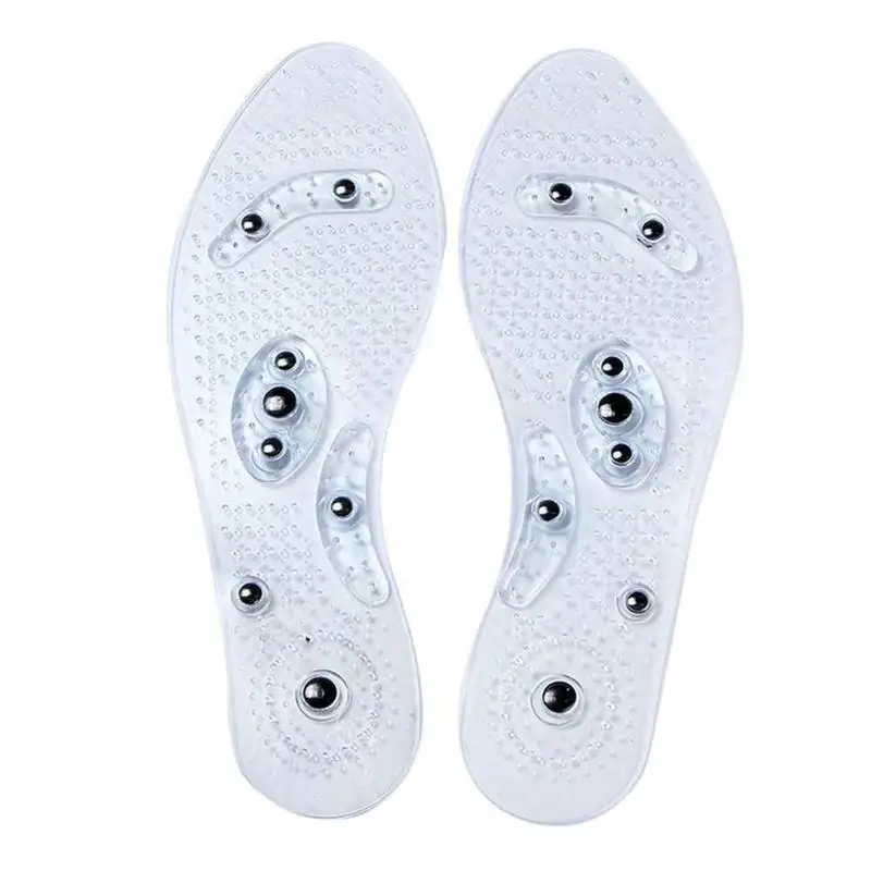 

One Pair Transparent Silicone Massage Insoles Magnetic Massage Insole Gel Pad Foot Relax Cushion Health Shoe Insole