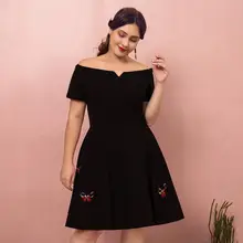 Сексуальные платья для выпускного вечера с коротким рукавом, трапециевидные платья для выпускного вечера, простое маленькое черное платье с аппликацией