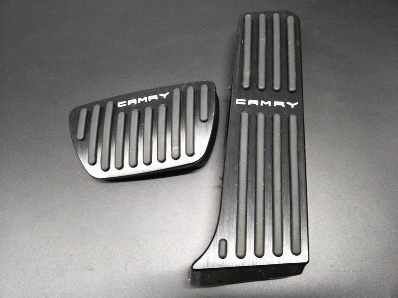 Car pedals For Toyota Camry Accelerator Pedal Brake Pedal Footrest Pedal - Название цвета: Черный