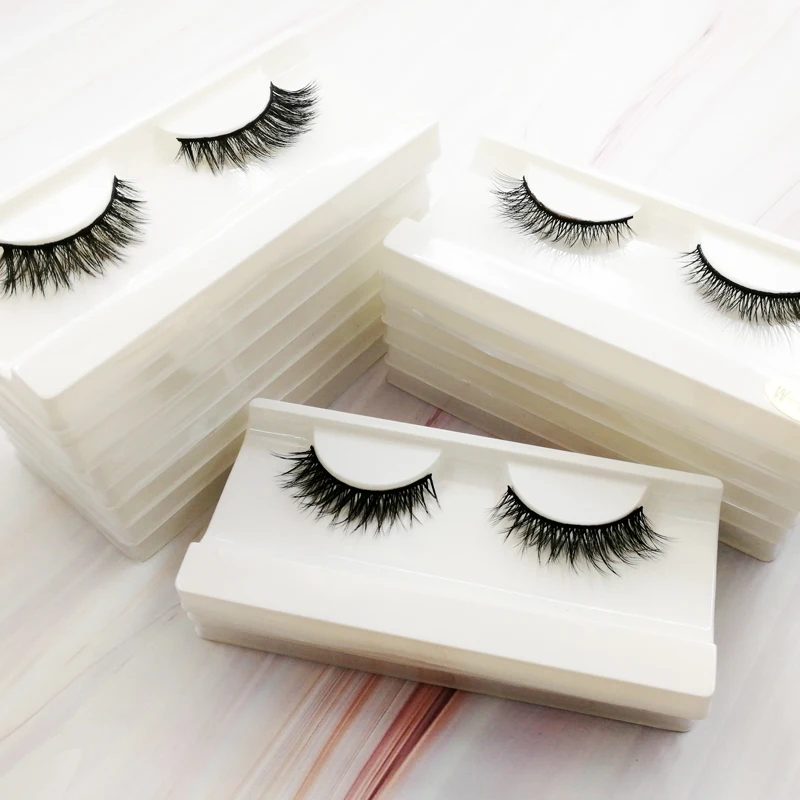 

1 Pair Eyelashes 3D Natural Long False Lashes Thick Reusable Synthetic Hair Eyelashes Extension Faux Lashes Makeup Beauty Tool