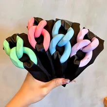 

Women Vintage Exaggerated Thick Chain Wide Hairbands Sweet Hair Decorate Headband Hair Hoops Headwear Fashion Hair Accessories