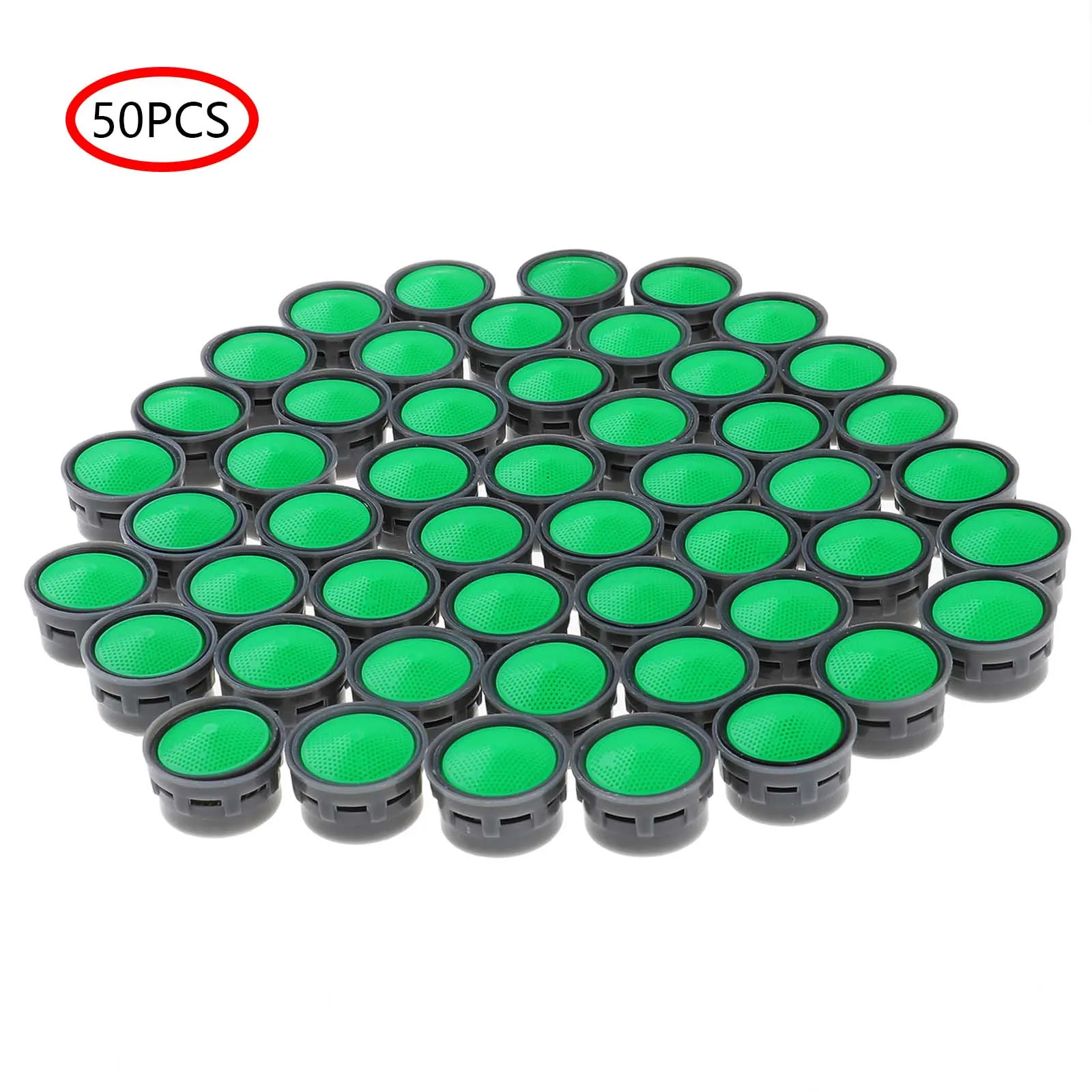 

50Pc ABS Faucets Filters Inner Core Threaded Faucet Flow Restrictor Anti Splash Bubbler Insert Sink Aerator for Kitchen Bathroom