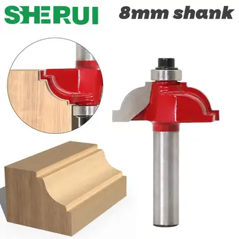 

1pcs 8mm Shank wood router bit Straight end mill trimmer cleaning flush trim corner round cove box bits tools Milling Cutter