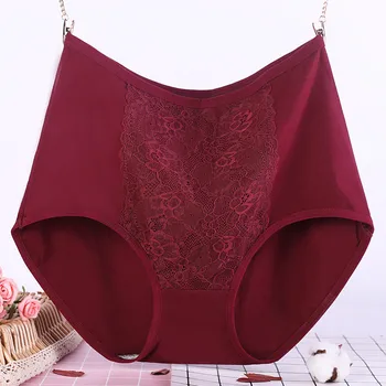 

3Pcs/Lot XL-6XL Large Size Women Sexy Lace Panties Seamless Cotton Breathable Panty Solid Briefs Girl Sexy Underwear 3267