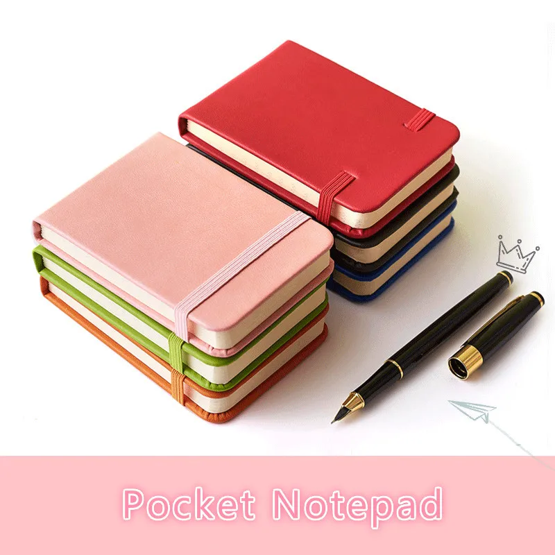 

2021 Memorandum Simple Business Notepad Journal Books Cute A7 Mini Portable Pocket Students PU Handbook Notebook Study