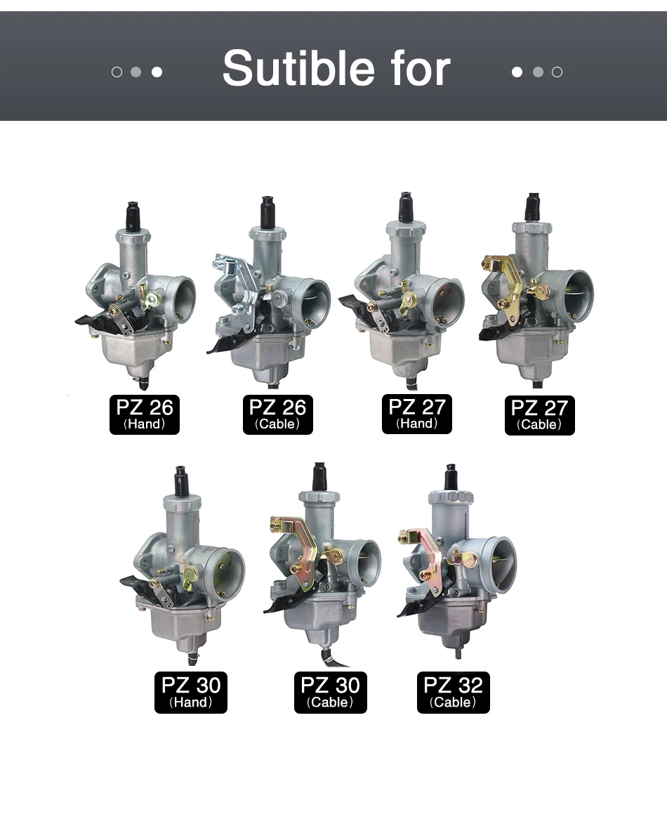 ZSDTRP For Keihi Carburetor PZ26/27/30/32 Carburetor Start Damper Switch Manual/Automatic For Keih Carb PZ30 Starter Valve Set