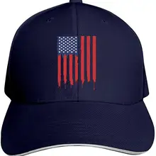 Американский флаг регулируемая бейсболка, старый сэндвич-Кепка, заостренный папа Кепка