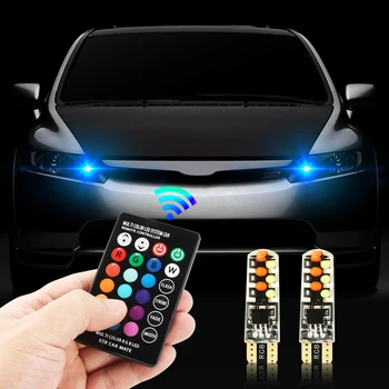 

12V Car RGB LED T10 W5W Signal Lamp Reading Light for Alfa Romeo alfa romeo 159 147 giulietta saab 9-3 saab 9-5 saab 9000
