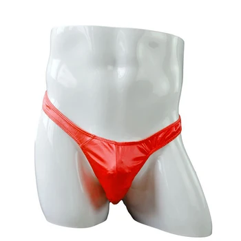 

Men's briefs Fashion Sexy Underwear Low Rise Stain Elastic T-back solid color brief male Underpants Intimates