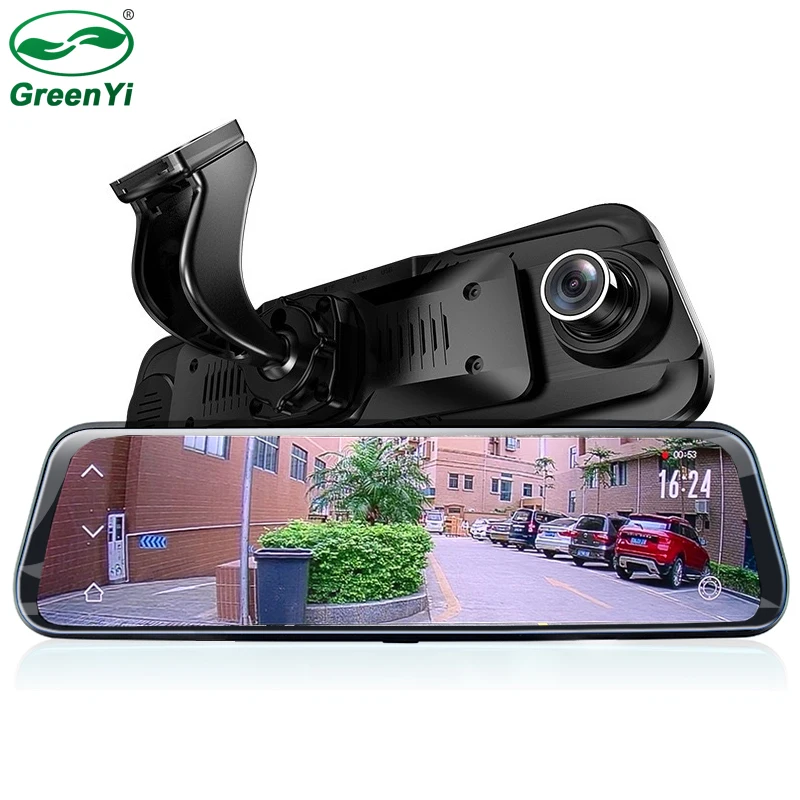 

HD 1080P 9.68" Full Touch IPS Screen Car DVR Rearview Mirror Monitor Double Recorder Front Rear Camera With Original Bracket