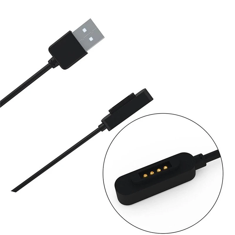 Черный кабель зарядное устройство Магнитная Быстрая зарядка для ASUS ZenWatch 2 USB портативный 1 шт. Модный Горячий