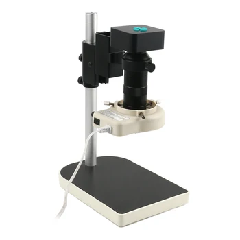 

SONY IMX185 HDMI 1080P Microscope Camera Zoom 100X C mount Lens Soldering Microscope 56 LED Light For PCB Repair Lab Inspection