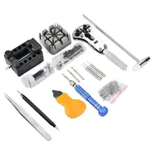 144 шт., инструменты для ремонта часов, задняя крышка, открывалка, пружинный стержень, инструмент для удаления рук, Horloge Gereedschap Reparatie, чехол для инструментов