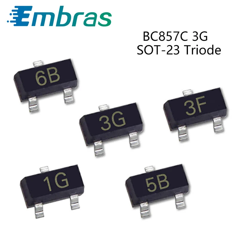 SMD NPN Power транзисторный Триод BC807-40 6C BC807-25 5B BC846B 1B BC847A 1E BC847C 1G BC857C 3G BC857A 3E SOT-23 IC 50 шт. |