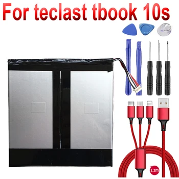 Battery for Teclast Tbook 10s Tablet PC Tbook10s New Li Polymer Rechargeable Replacement With +USB cable+toolkit