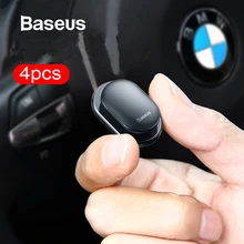 Baseus 4 шт./лот, автомобильные крючки, органайзер, вешалка для хранения, для USB кабеля, наушников, ключей, для хранения, автомобильные аксессуары, автомобильный клей, крючок, вешалка