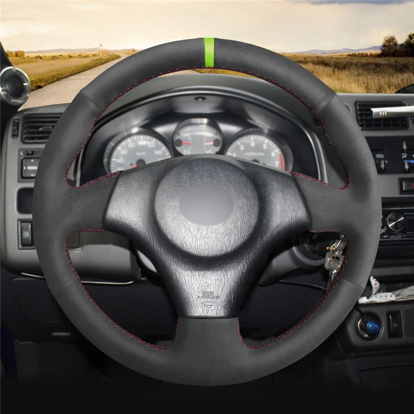 MEWANT-Black-Synthetic-Suede-Steering-Wheel-Cover-for-Toyota-RAV4-1998-2003-Celica-1998-2005-Corolla-2