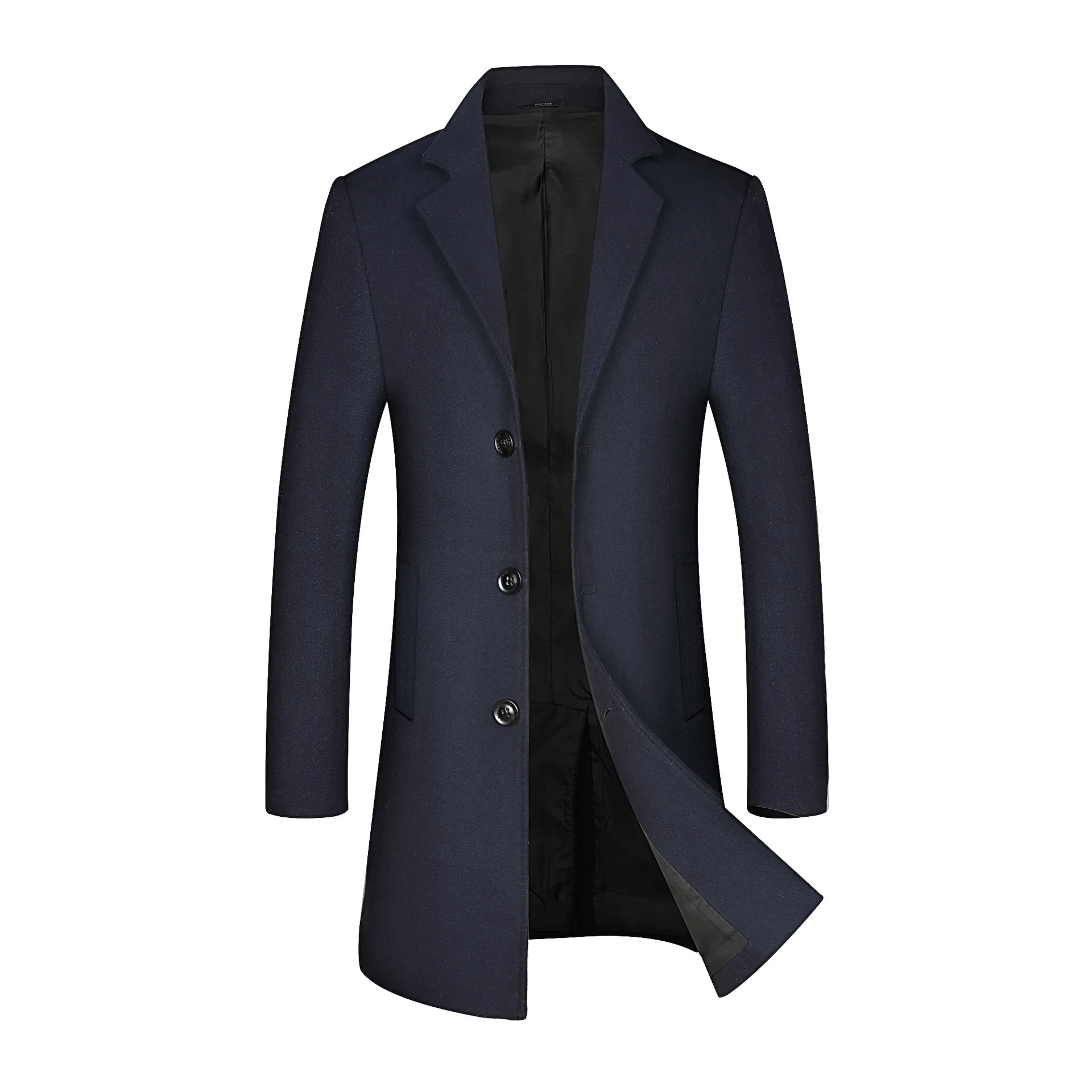 

Woolen MEN'S Coat, Mens Coat,Autumn and Winter New Style Wool Overcoat Men's,Mid-length Business Casual MEN'S WEAR,coats for Men