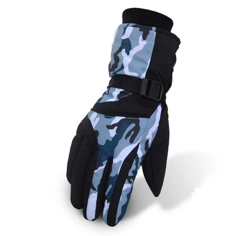 Waterproof Ski Gloves Men Women Heated Skiing Glove Winter Wear Resistant Thermal Mittens Outdoor Sports Snow Windproof Gloves