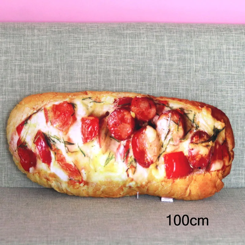Моделирование 3D Хлеб Подушка масло ветчины кунжута диван подушки плюшевые Dool игрушка для детской комнаты подарок декорации