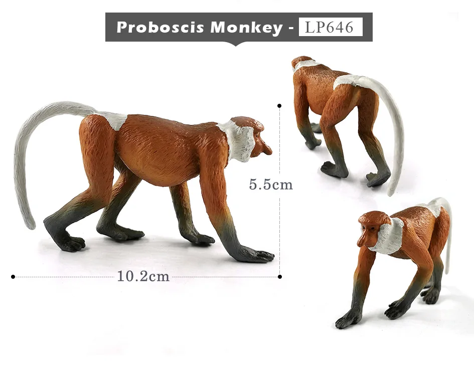 Koala Wolf Deer Leopard Alpaca Antelope Monkey animal model figurines home decor miniature fairy garden decoration accessories