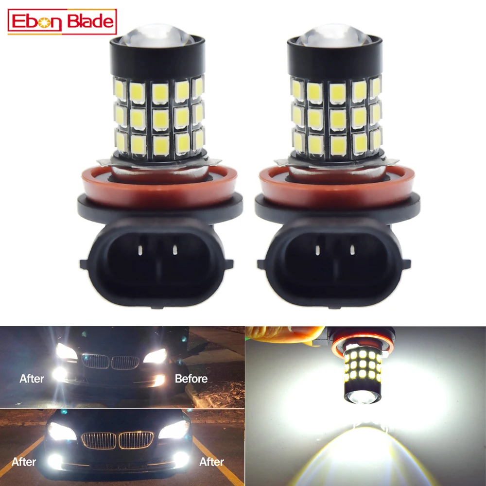 2 X 39SMD H11 LED Fog Lights H8 Bulb 2835 Car Driving Light Auto Leds 12V  Foglamps H9 9005 HB3 9006 HB4 Projector Lamps White