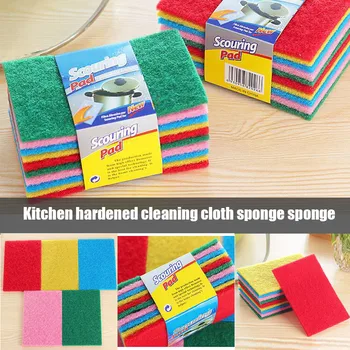 

10pcs Scourer Dish Pad Cloth Cleaning Wiper Rags for Kitchen Towels Strong Decontamination HYD88