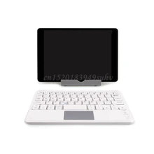 7/9/10 inç kablosuz Bluetooth hafif klavye Touchpad ile cep telefonu Tablet Laptop klavye taşınabilir ofis tuş takımı