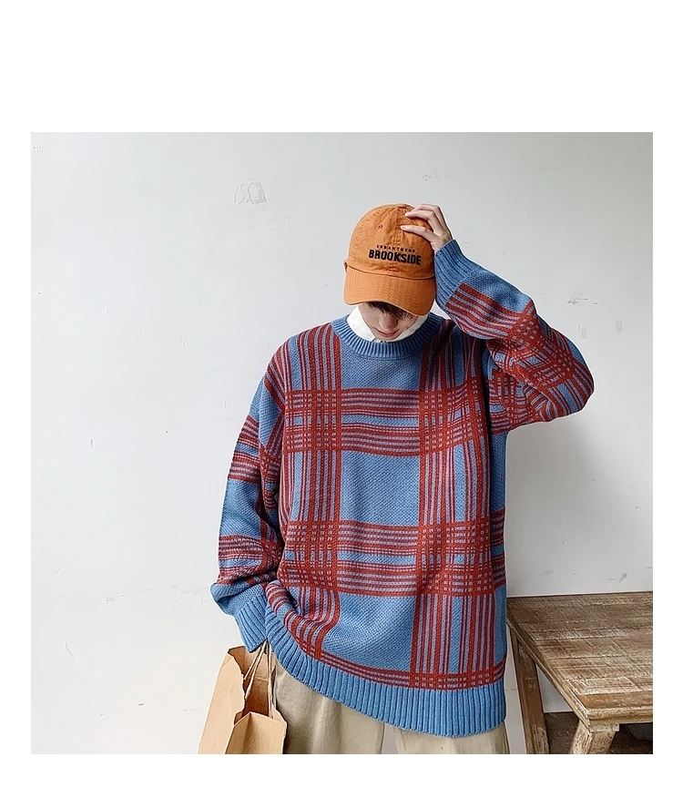 Privathinker, Мужской осенне-зимний вязаный пуловер, свитер, мужской свитер с круглым вырезом, уличная одежда, верхняя одежда для мужчин,, свободные свитера