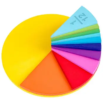 

Wooden Circular Board Mathematics Fraction Division Teaching Aids Improve your child's cognition Education Toy