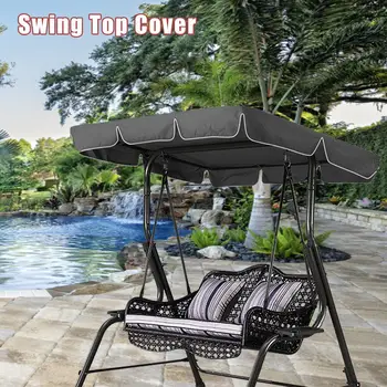 

Patio Swing Canopy Replacement Cover Outdoor Dustproof Waterproof Swing Top Cover For Garden Outdoor 3 Seat Swing