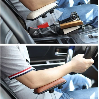 

Car Seat Central Filler Gap Storage Box Elbow Support Adjustable Armrest Pad Universal Fit for All Car Models