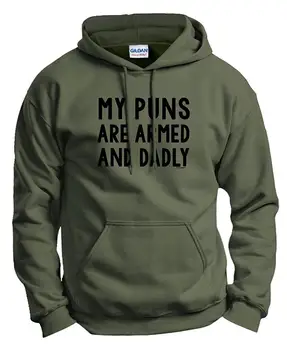 

My Puns are Armed and Dadly Funny Dad Hoodie Sweatshirt Men Women Hoodie Sweatshirt