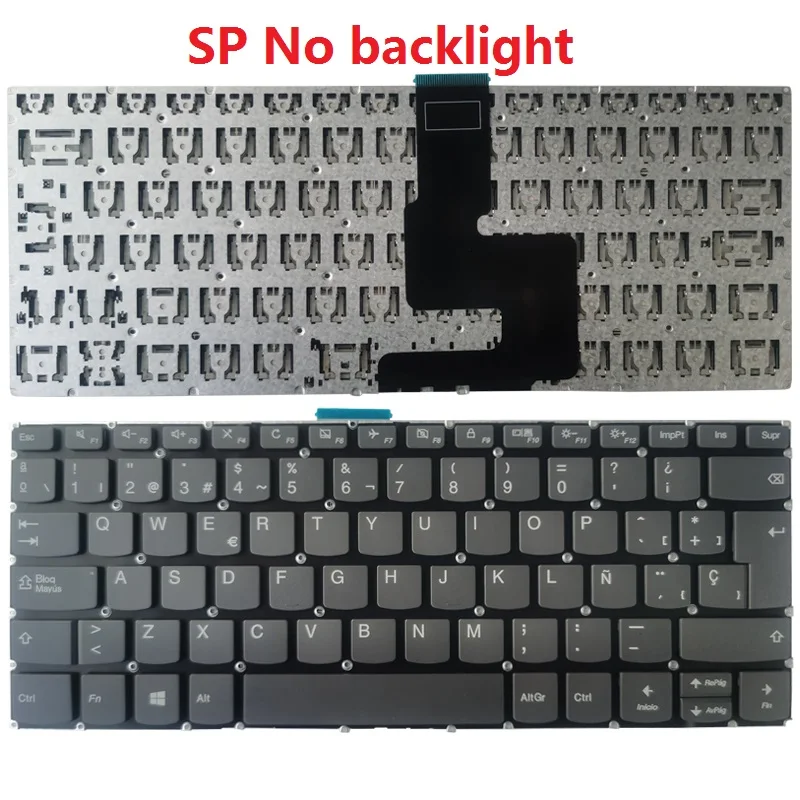 Teclado do Portátil para Lenovo Ideapad Russo Eua Reino Unido Espanhol Latim 314ada05 3-14are05 3-14igl05 3-14iil05 Novo - Imagem 5