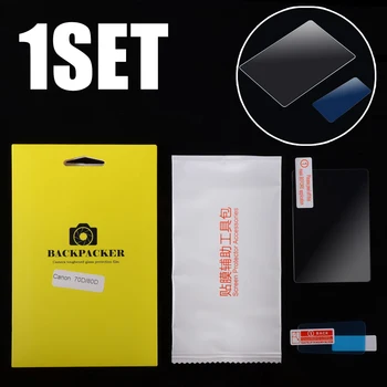 

New Arrival 2pcs Clear Tempered Glass Screen Protector for Canon EOS 70D 80D Digital Camera Anti-Scratch Film
