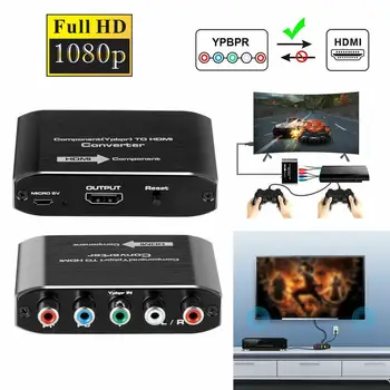 

YPbPr To HDMI Converter Supports 4K Video Audio Converter Adapter For DVD PSP Xbox 360 PS2 To HDTV Monitor