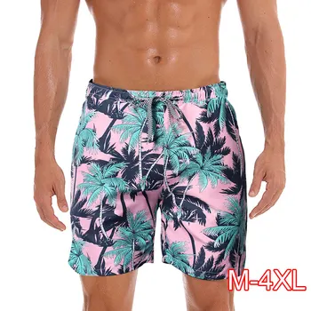 

2020 Summer Casual Shorts Men Trousers Male Camouflage Fashion Flowers Print Straight Short Beach Mens Short