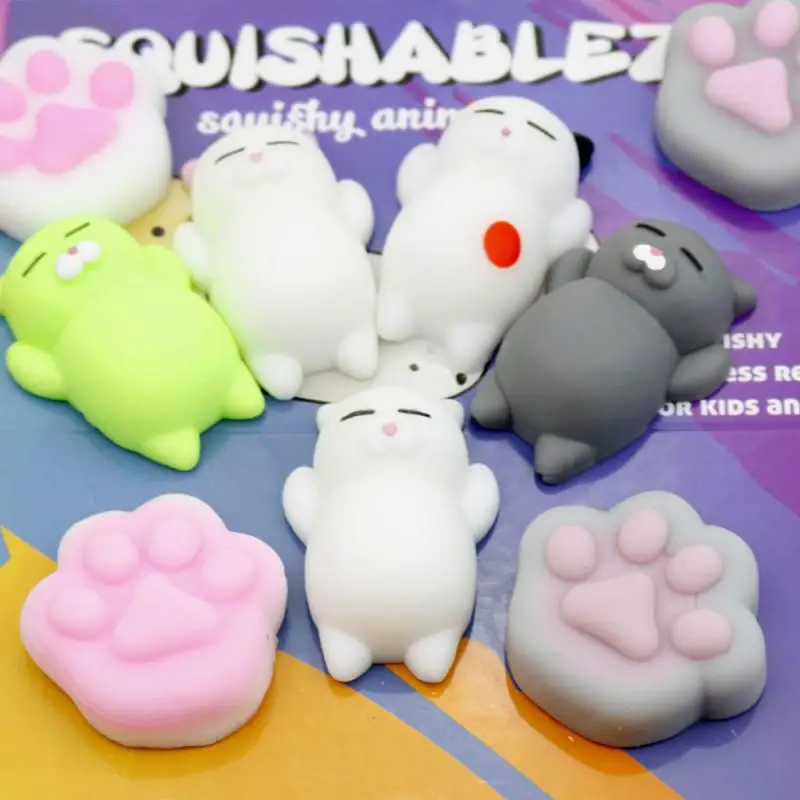 

Cute Soft Cat Claw Squeeze Silicone Decompression Toy Joke Gift 2020 NEW Stress Relief Stress Adult Kid Children Hobbies Gifts