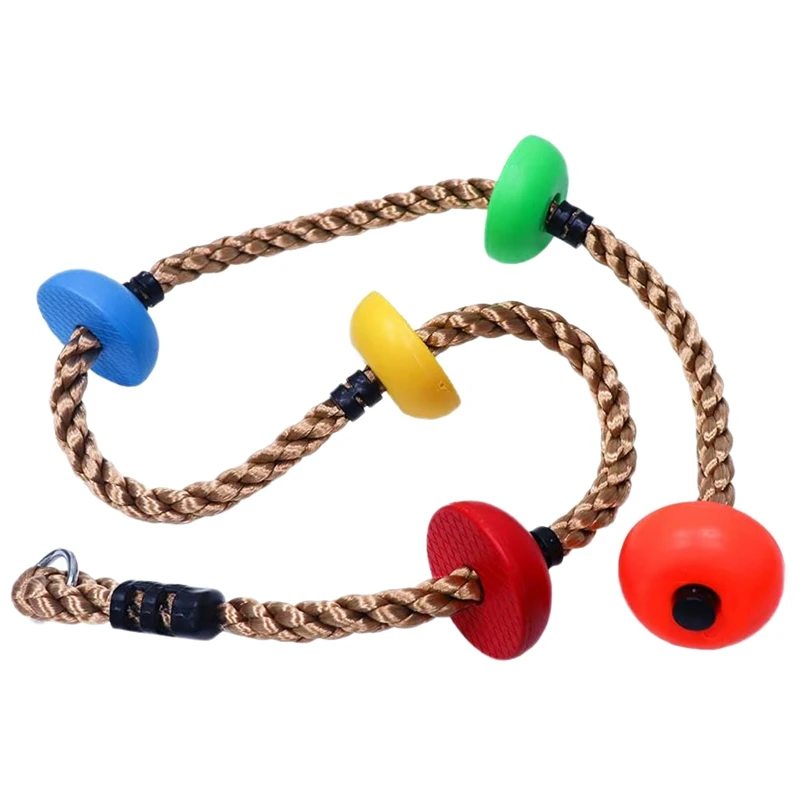 Children Climbing Rope Swing Disc Kids Garden Playground Backyard Outdoor Swing Games Kids Fitness Equipment Photography Props 2