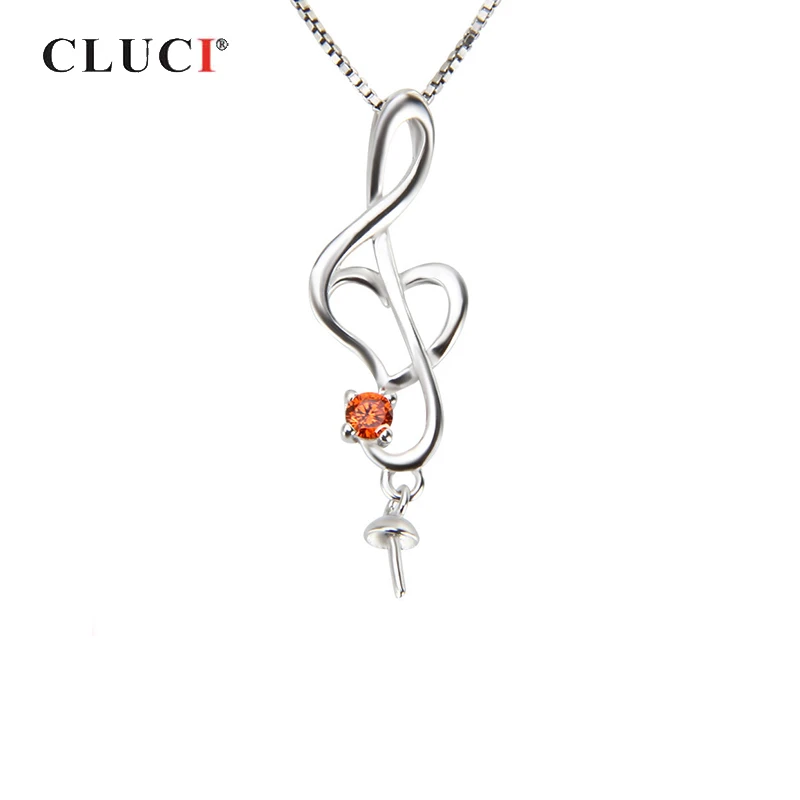 CLUCI Silver 925 подвеска в форме сердца женская фотография серебряная с искусственным