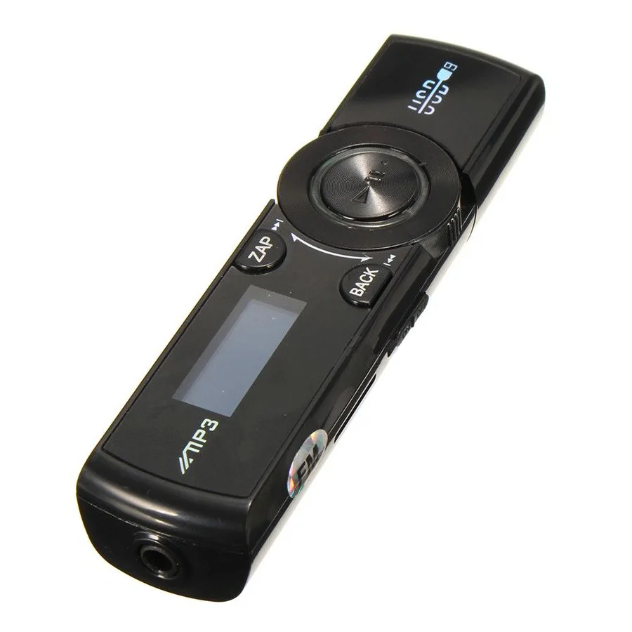 Lcd USB MP3-плеер FM радио плеер Поддержка 16 Гб Micro SD/TF карта с наушниками