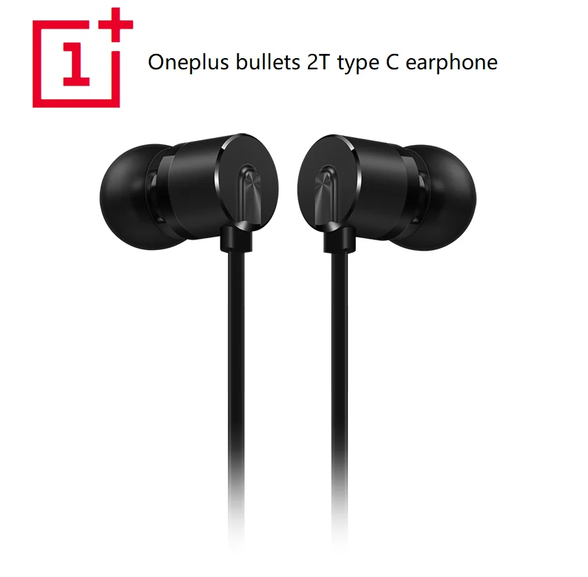 Оригинальные наушники OnePlus Type C Bullets 2T вкладыши с дистанционным микрофоном для