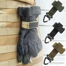 Guantes de trabajo de nailon multiusos, Clip de seguridad para exteriores, tácticos, cuerda de escalada, antipérdida, colgante de Camping