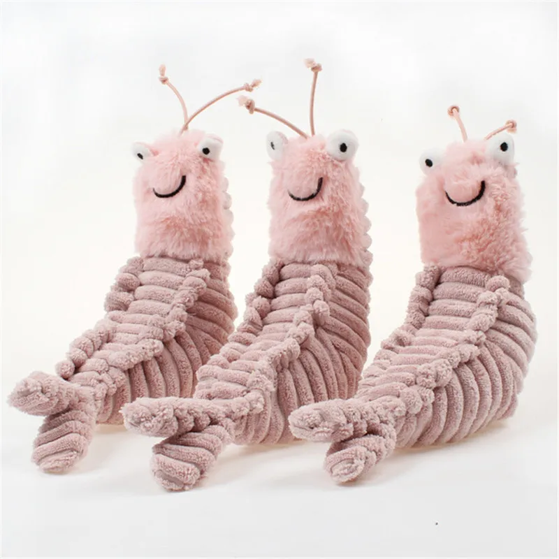 New Cute Sheldon Shrimp Plush Toys Movie Cartoon Sea Animals Shrimp Stuffed Animal Dolls Funny Kids Girls Boys Gift 22cm (5)