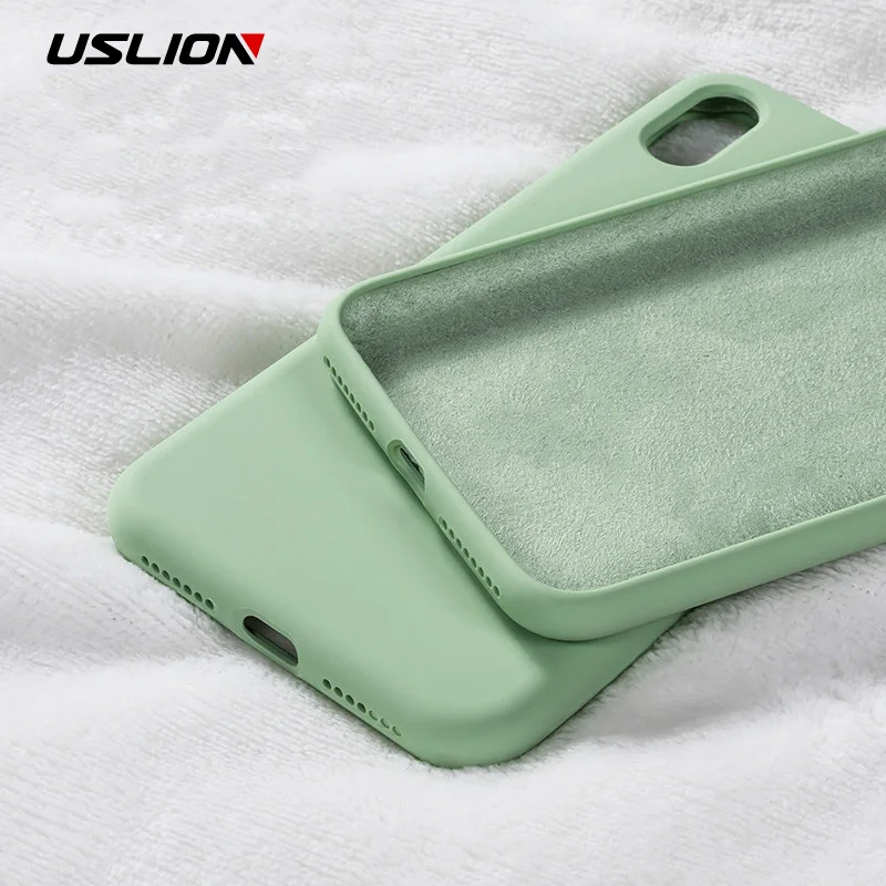

USLION Candy Color Silicone Case for iPhone 11 Pro 11 Pro Max Phone Cases for iPhone 11 Soft TPU Solid Color Shell Cover