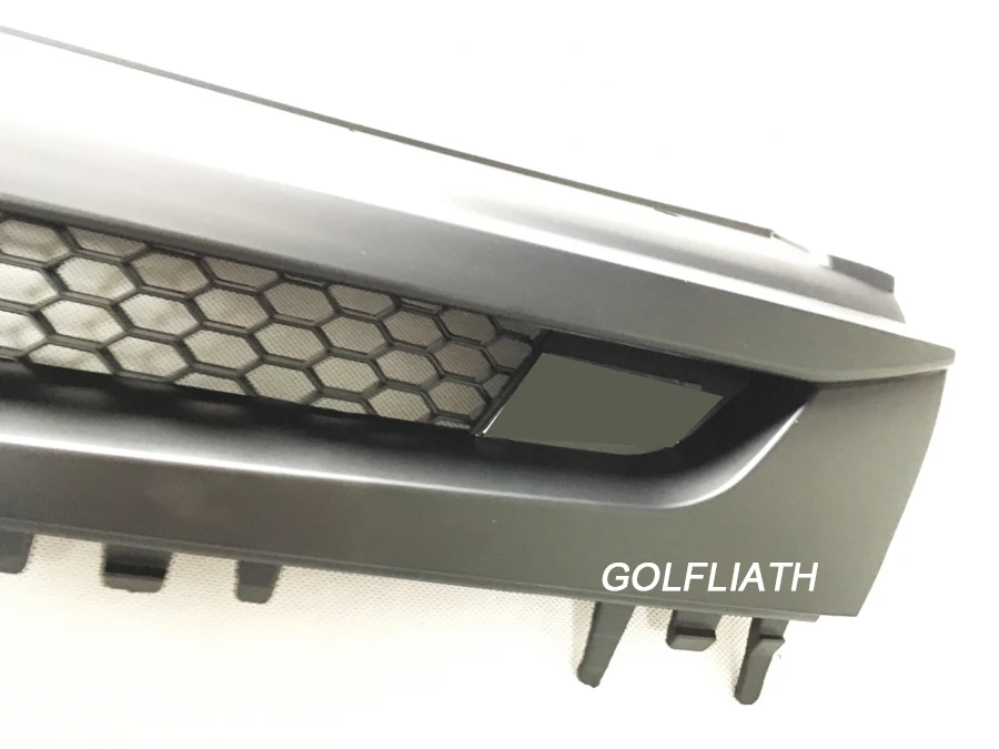 For V-W Golf MK7 Front Center Grille Black Chrome ABS Radiator Hood Upper Grill for golf 7 GOLFLIATH